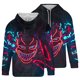 thumbnail image 4 of Sudadera con capucha para hombre, diseño de Día de Todos los Santos, con bolsillos, manga larga, sudadera con capucha, sudadera con capucha, blusa de poliéster para hombre, 4 of 5