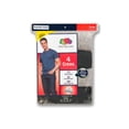 thumbnail image 4 of Fruit of the Loom Men's Short Sleeve Black and Gray Crew T-Shirts, 4 Pack, 4 of 4