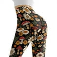thumbnail image 5 of DISNIMO Mushroom Sunflower Printed Yoga Pants Leggings for Women, High Waisted Workout Leggings Tummy Control, Breathable Workout Yoga Pants for Workout Sport, Multicolor, L, 5 of 6