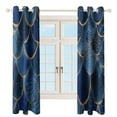 thumbnail image 3 of Ocean Cute Mermaid Window Curtain Panels Grommet Blackout Curtains Blackout Curtains for Living Room, 3 of 7
