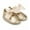 Gold, variant on Baby Girls Mary Jane Flats with Bowknot Flowers Princess Wedding Dress Ballet Shoes Non-Slip Toddler First Walkers Newborn Crib Shoe for 0-18M