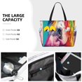 thumbnail image 3 of Easygdp Watercolor White Horse Bolsa de Viaje de Playa de Gran Capacidad, Bolsa Tote Perfecta para la Playa, Escapadas de Fin de Semana y Viajes, 3 of 7