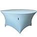 thumbnail image 3 of LA Linen TCSpandex48Rx30H_BlueLightX18 LA Linen Round Spandex Tablecloth, 48-Inch Round 30-Inch High, Blue Light, 3 of 3