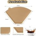 thumbnail image 2 of 100 Pcs #4 Coffee Filters, Trianu Coffee Filters 8-12 Cup, Disposable Cone Coffee Filters Nature Unbleached Paper Filters for Pour Over and Drip Coffee Maker, White, 2 of 7