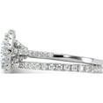 thumbnail image 3 of Sterling Silver Rh-Plated Cz Halo Engagement Ring And Eternity Band Setsize 8 (Width 1.5) - Jbsp, 3 of 5