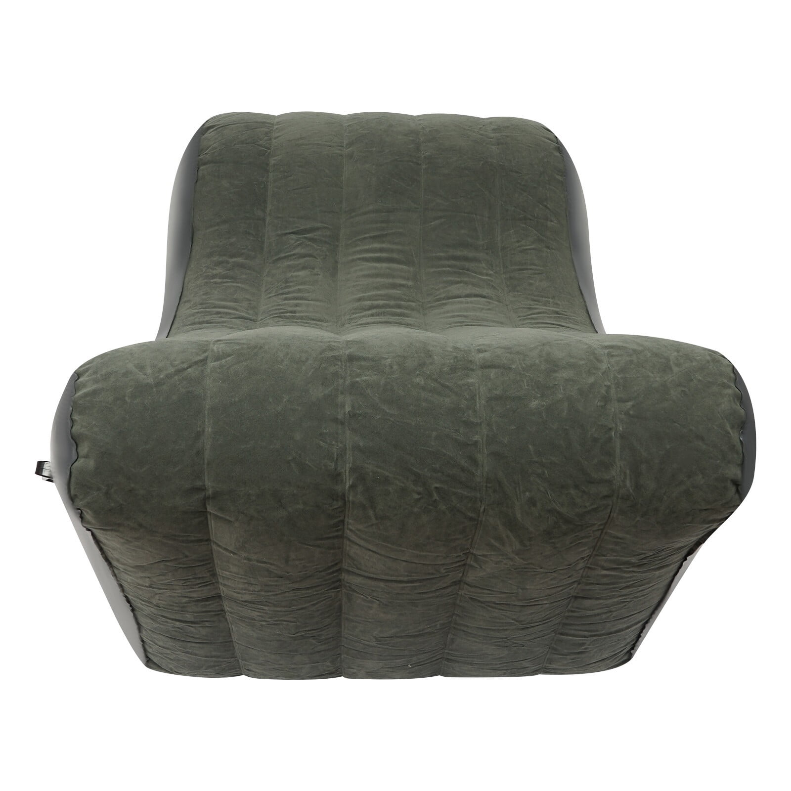 Car SUV Air Bed, Inflatable PVC Flocked Sofa Bed, Portable Foldable Guest Bed for Camping Travel Home, Gray