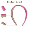 thumbnail image 3 of Unique Bargains Leather Head Bands for Women's Hair Thick Solid Colors Pink 1 PCS, 3 of 3