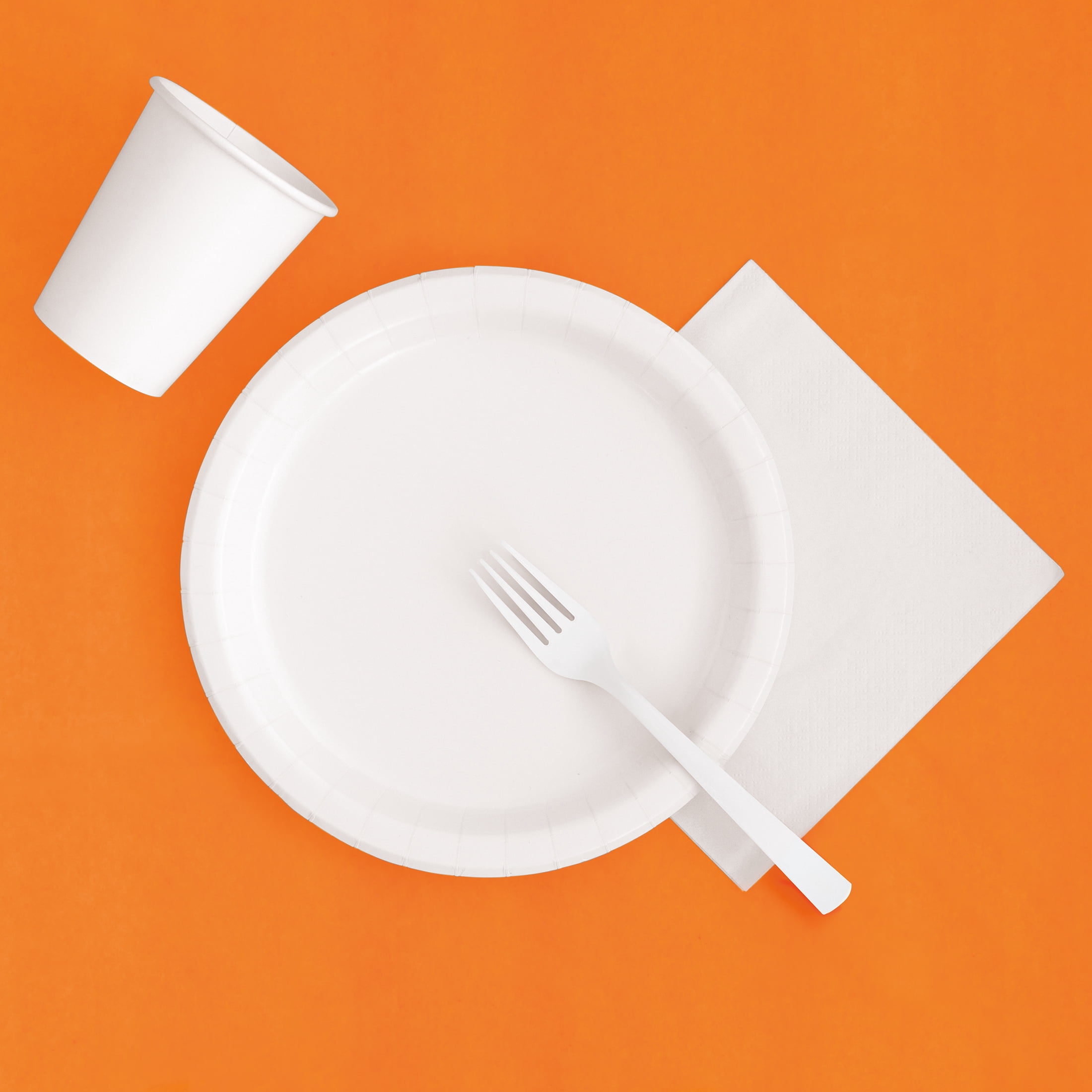 3 Count 54 IN x 108IN Orange Rectangular Plastic Table Covers by Way To Celebrate