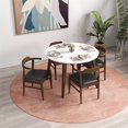 thumbnail image 3 of Emmarose Modern Solid Wood Walnut Kitchen & Dining Room Table and Chairs for 4, 3 of 6