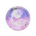 thumbnail image 1 of 1 Set Cutlery Set Food Grade Mermaid Tail Theme Paper Plate Napkin Disposable Tableware Birthday Decoration, 1 of 8