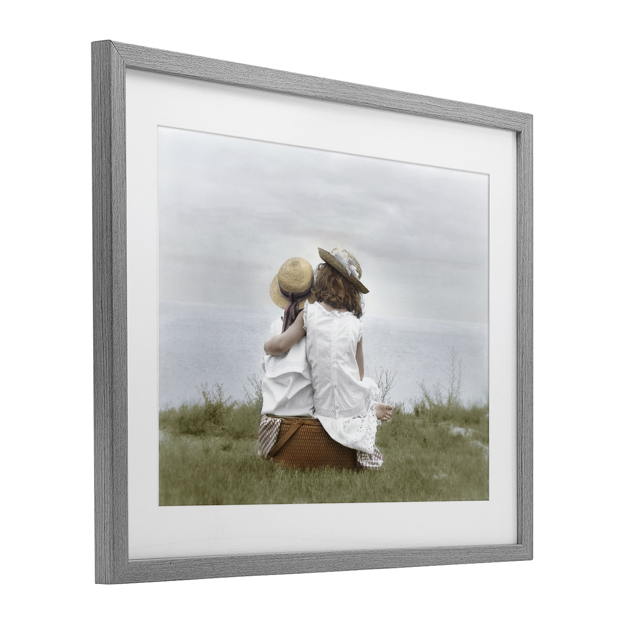 Stupell Industries Friends By The Ocean Gray Framed Print Under Glass, design by Kendra Dew