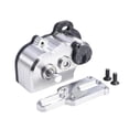 thumbnail image 3 of Fiocias Transmission LCG Gearbox RC Crawler Transmission Gearbox with Gear Lightweight Upgrade Aluminum Alloy Slidable Shim Compact Suitable for Cheater Rigs SCX10 III AR45 Axle Chassis silver, 3 of 8