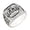 01, variant on Vintage King Queen Crown Rings for Men Women, Silver Alloy Carving Stars Punk Wedding Band, Trendy Fashion Jewelry Gift