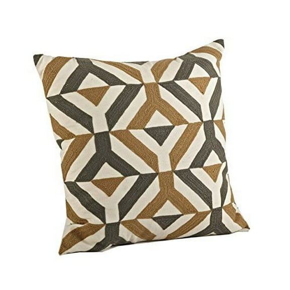 Nelli Ari Embroidered Decorative Throw Pillow (18"x18" Case Only)