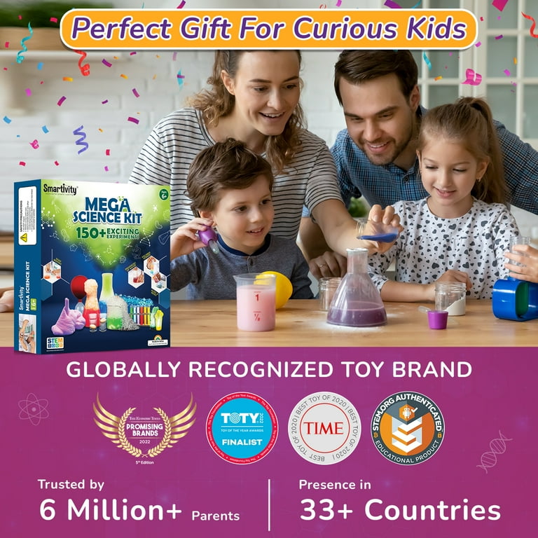 Smartivity Mega Science Kit, STEAM Activity Set for Kids, 150+