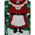 thumbnail image 2 of Womens Lightweight Green Snowflake Mrs Santa Christmas Holiday Sweater Small, 2 of 2