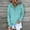 Sky Blue, variant on Abomasnow Womens Oversized Sweatshirts Long Sleeve V Neck Hoodies Plaid Print Button Down Drawstring Hooded Pullover Sweatshirts