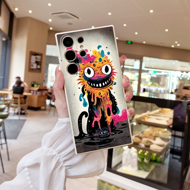 Duradera y llamativa: funda para teléfono de doble capa con acabado mate y diseño gráfico divertido para iPhone 15 Pro Max y modelos compatibles.