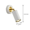 thumbnail image 2 of FSLiving Modern Wall Lamp Modern Lighting Remote Control Adjustable Wall Sconces Plug-in Color Changing RGB White GU10 Timer Bulb Included for Kid's Room Game Room Wall Mounted 1 Light, White, 2 of 7