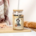 thumbnail image 3 of Trick or Treat Devon Rex Needs Candy Happy Halloween Night 16oz Glass Cup Mug Cat Lover Kitten Owner Gifts Glass Can with Bamboo Lid and Straw - 02020, 3 of 5