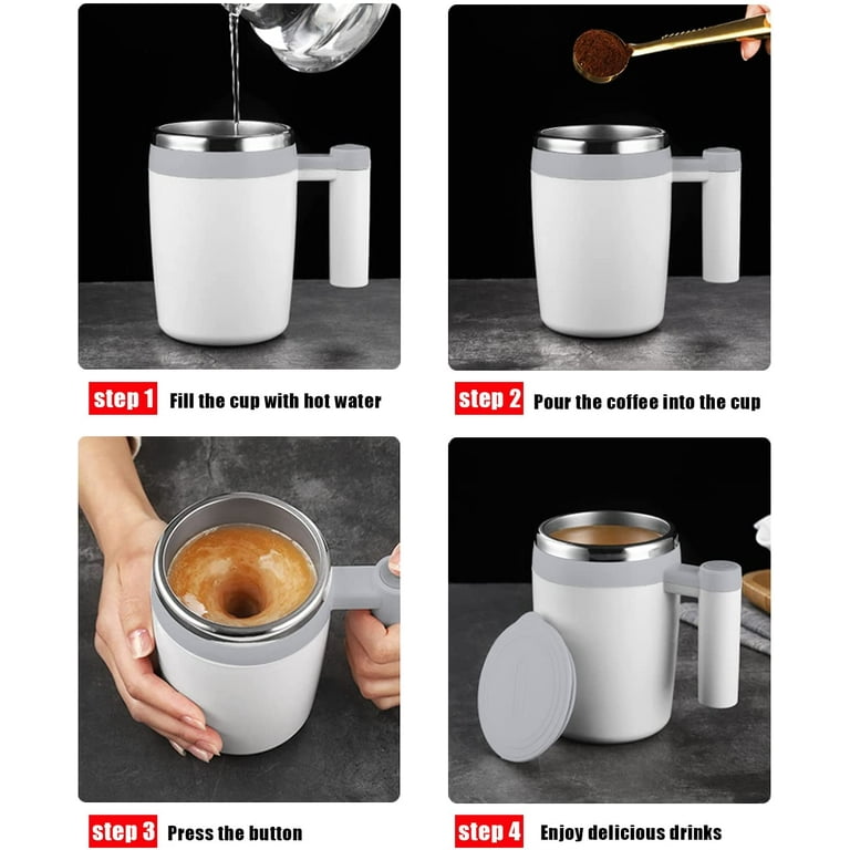 FOXNSK Rechargeable Self Stirring Mug, Self Stirring Coffee Mug Automatic  Magnetic Stirring Coffee M…See more FOXNSK Rechargeable Self Stirring Mug