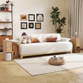 thumbnail image 6 of Wirrytor Mid-Century Modern Narrow Nightstand Set of 2 for Bedroom, Slim Bedside Table and Side End Table with 2 Drawers, Natural Oak, 6 of 13