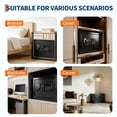 thumbnail image 5 of Home Safe Box,Smart Biometric Safes Fingerprint Lock Box With Combination Lock, Smart Alert System ,Fireproof Bag and Removable Shelf(9.84"H x 9.84"D x 13.78"W), 5 of 8