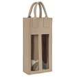 thumbnail image 1 of Sac Cadeau Vin Double Sac à Vin avec Poignée Portable Antichoc Feutre Robuste Réutilisable Sac à Main Bouteille de Vin Champagne Bière Sac Cadeau Bouteille de Vin, 1 of 8