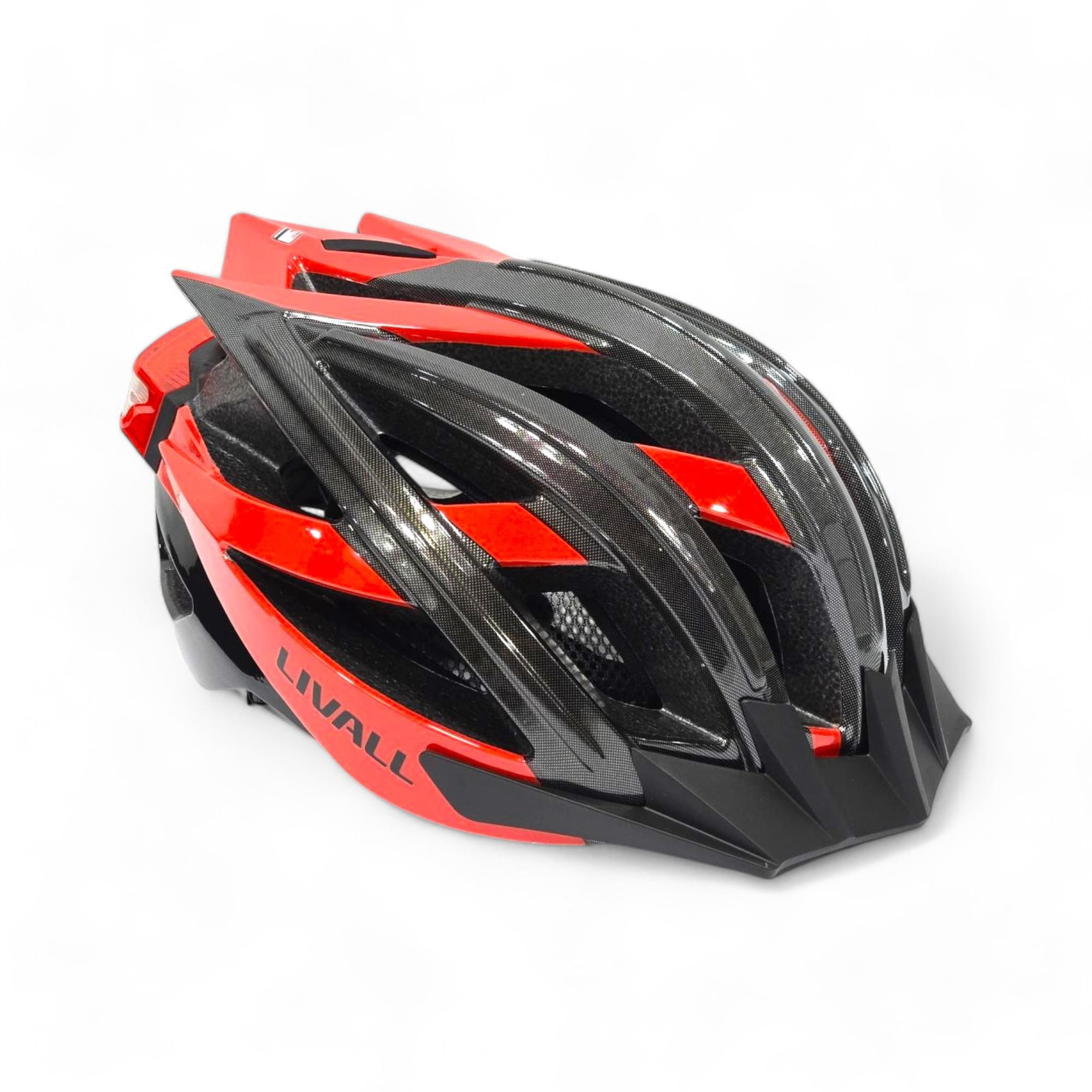 Livall BH100 Bling Biking Cycling Smart Helmet w Volume Control LED Turn Signals, (Red, Large)