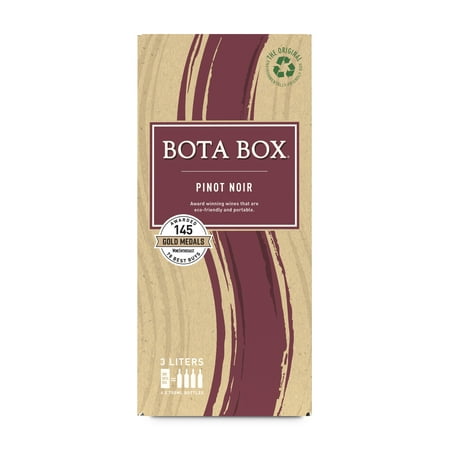 Bota Box Pinot Noir, Red Wine, 3 L Box (4 750 mL bottles)