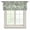 Green, variant on Teal Palm Leaves Semi Sheer Valance Curtains Summer Botanical Tropical Plant Rustic Voile Valances Curtain Rod Pocket Small Window Treatment for Kitchen Bathroom Cafe 42"x12"