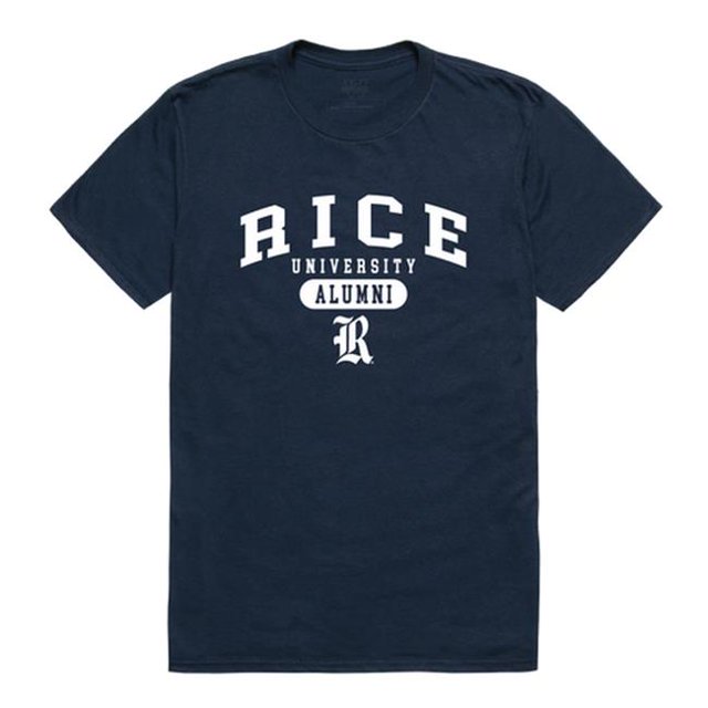W Republic 559-172-NVY-04 Rice University Men Alumni T-Shirt, Navy - Extra Large