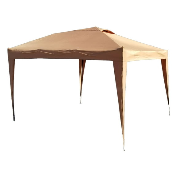 Stadium Folding Gazebo 10' x 10' Taupe | Easy Setup & Tear Down | Perfect for Events