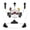 White, variant on Dream On Me Champ 2-in-1 Activity Center & Jumper – 360° Rotating Seat, 3 Adjustable Heights, Lights & Music, Supports up to 26 lbs