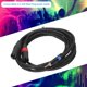 thumbnail image 3 of Cable adaptador convertidor de Audio, conector macho estéreo de 3,5mm a doble 2 XLR macho, 3 of 8