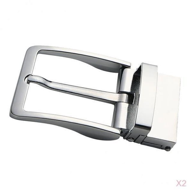 2x Hebilla de cinturón rectangular antigua de un diente Hebilla de cinturón de repuesto