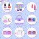 thumbnail image 2 of Kit de maquillaje Hollyhi Kids para niña con estuche cosmético morado, 2 of 9
