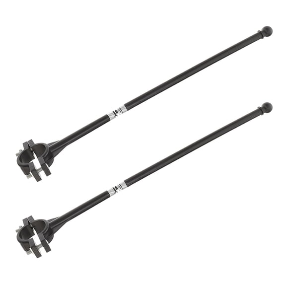 CRILSTYLEO Reliable Black Bike Flagpole Mounts, Durable for Car Use, 2Pcs