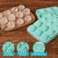 thumbnail image 5 of Wovilon Rose With Lid & Bin Ice Ball Maker Mold For Freezer With Container Mini Circle Making 12Pcs Rose Ice Chilling Tail Whiskey Tea Coffee, 5 of 5