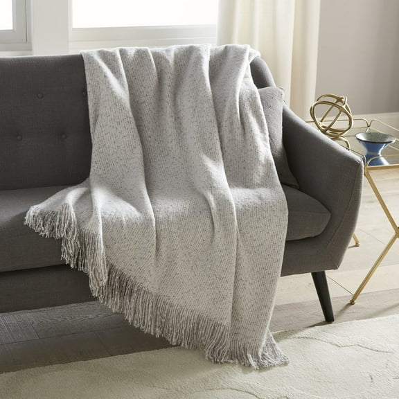 Crafted by Catherine Gray Faux Mohair Throw 50" x 60", Luxury Soft Cozy