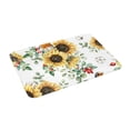 thumbnail image 2 of Daiia Sunflowers Leaves And Birds Front Door Mat, Heavy Duty Durable Welcome Mat for Outdoor Indoor, Dirt Trapper Waterproof Super Absorbent Door Mat, 16" x 24", 2 of 9