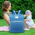 thumbnail image 5 of IMossad Portable Folding Bed Backpack for Mom & Baby - Waterproof Large Capacity Diaper Bag with Insulated Pocket, Machine Washable & Stroller Hook, 5 of 5