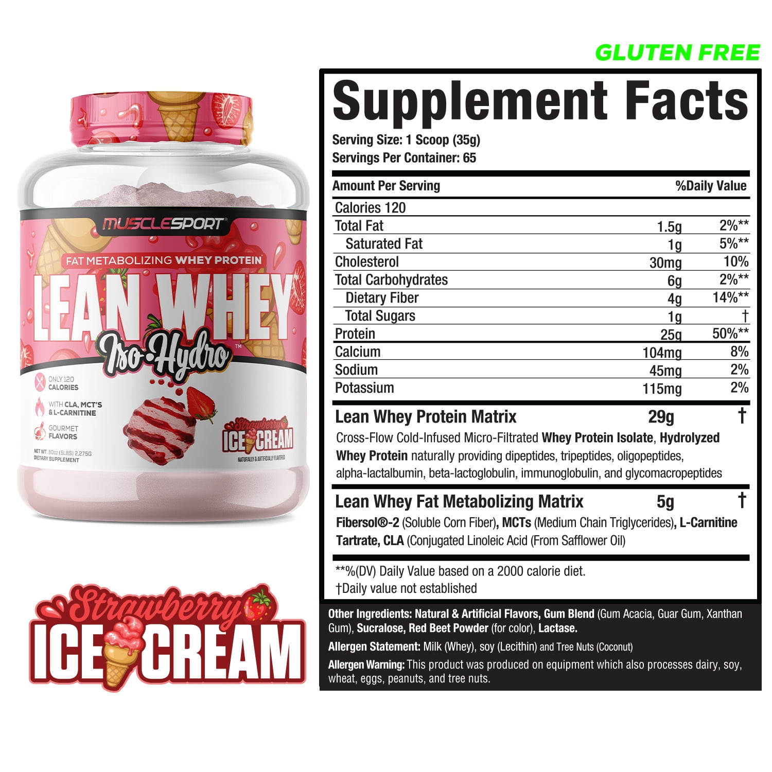Lean Whey® Iso Hydro Gourmet Protein - 5lb