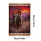 thumbnail image 2 of Placa de Metal Vintage de hierro, pintura Rectangular de vaquero, Arte de la pared Decoración, 20x30 cm, 2 of 9