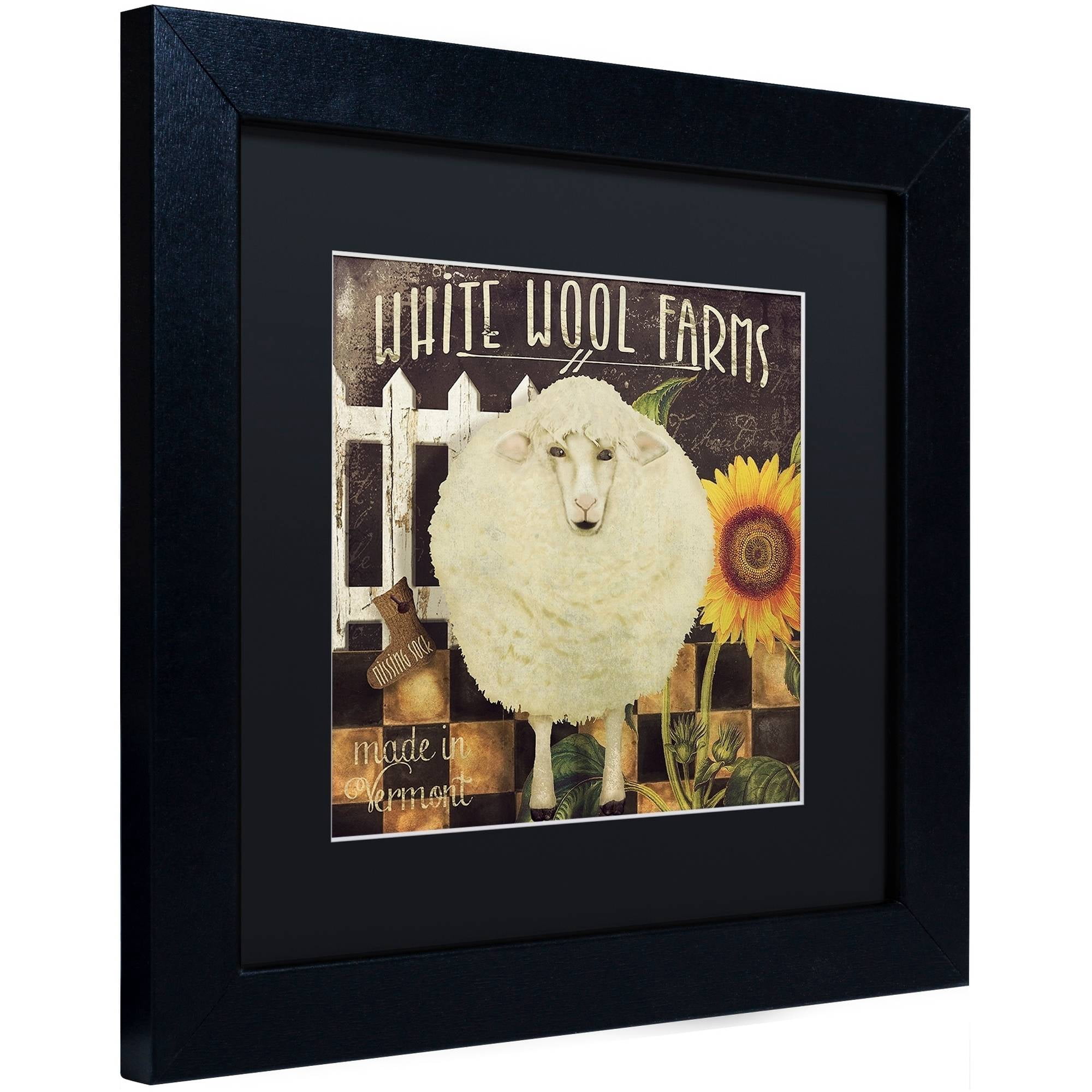 Trademark Fine Art "Vermont Farms IV" Canvas Art by Color Bakery Black Matte, Black Frame