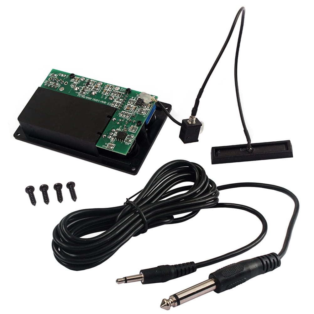 OUNONA 1Set Piezo Violin Pickup Eq Preamp Black Silent Sound Field Adjust Accessory