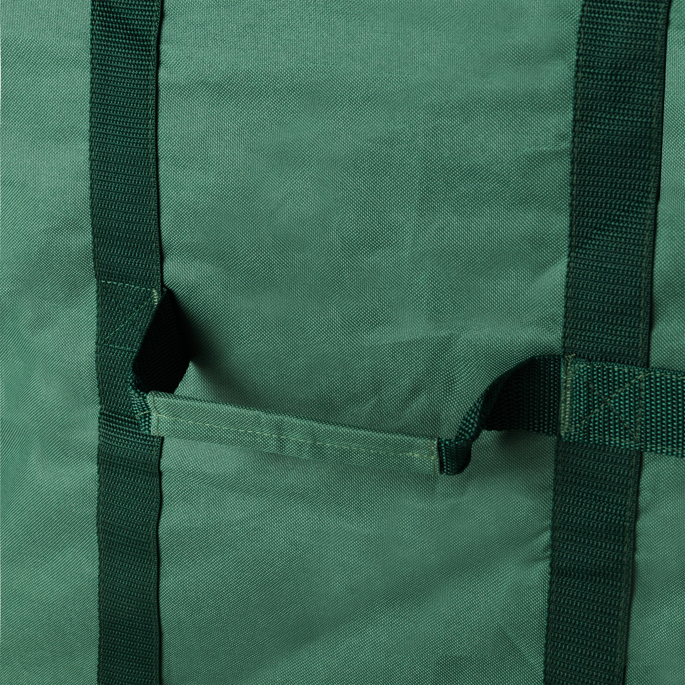 Christmas Tree Storage Bag- For 6 FT Artificial Trees- Quality Green Canvas & Binding Straps- Protects Holiday Decorations & Inflatables by Elf Stor