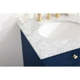 thumbnail image 4 of Elegant Decor Clarence 24" Solid Wood and Metal Single Bathroom Vanity in Blue, 4 of 8