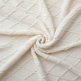 thumbnail image 6 of Peace Nest 50x60" Ultra Soft and Cozy Knit Down Alternative Throw Blanket, Ivory, 6 of 6