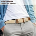 thumbnail image 3 of GAEKEAO Belt for Men 2 Pack Elastic Braided 1 3/8" Stretch Men Belts for Casual Pants and Jeans,Gift Box, 3 of 9